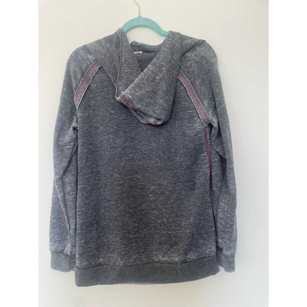 Y2K Roxy Gray and Pink Hoodie Sz XL - Picture 2 of 14